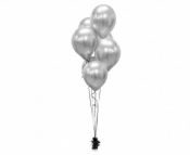 Balony Beauty&Charm platynowe srebrne 30cm 7szt