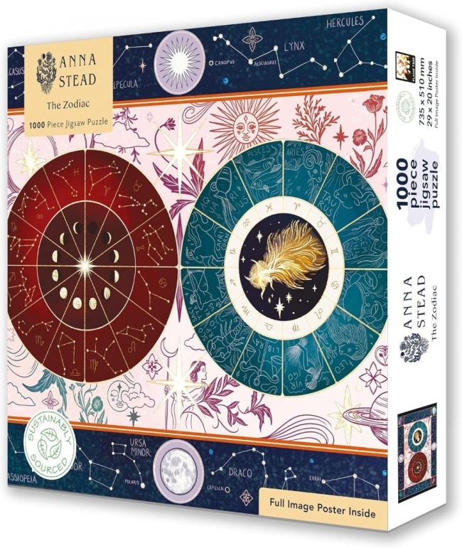 <img src='https://webimage.pl/pics/799/8/d9781835628799.jpg' style='height:440px' /> Puzzle 1000 Zodiak Anna Stead