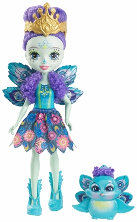 Enchantimals Lalka + Zwierzątko, Ratter Peacock (DVH87/DYC76)