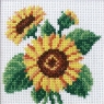 Haft krzyżykowy - Słoneczniki