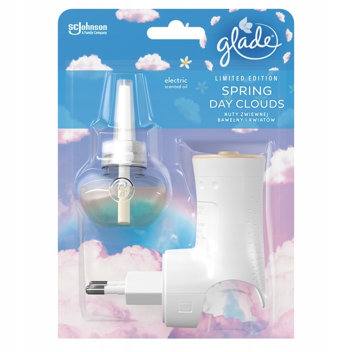 Glade Spring Day Clouds - elektryczny odświeżacz powietrza, 20ml
