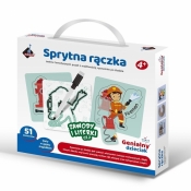 Sprytna rączka - zestaw puzzli z rysowaniem po śladzie 53 el.