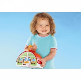 Playmobil 1.2.3: Moja przenośna stajnia (70180)