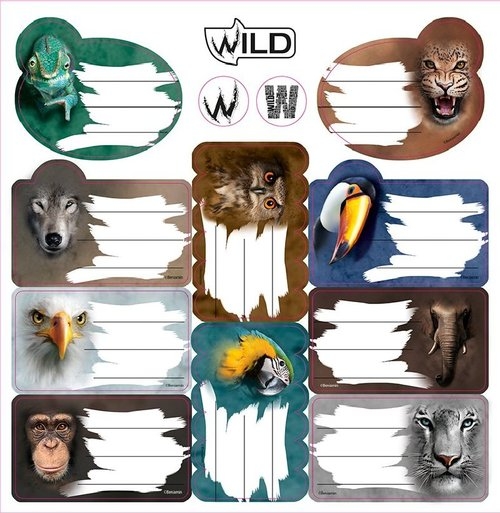 Naklejki na zeszyty Wild (607780) 