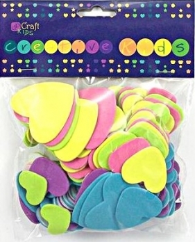 Naklejki z pianki serca z pianki 120szt