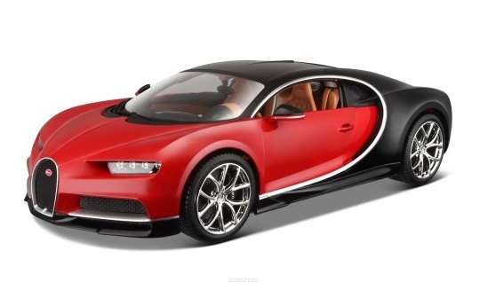 BBurago, Bugatti Chiron 1:18, czerwony