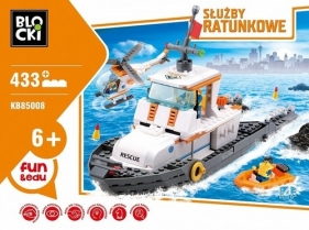 Klocki Blocki Słuzby ratunkowe Patrolowiec 433 elementy (KB85008)