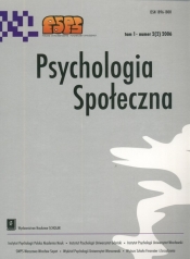 Psychologia społeczna 2(2) 2006