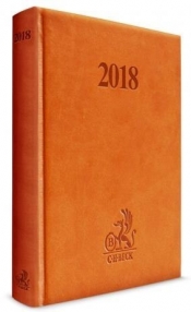 Kalendarz 2018 Prawnika podręczny B6 brązowy