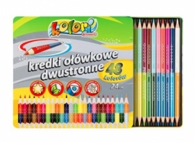 Kredki Premium Kolori dwustronne 48 kolorówPENMATE