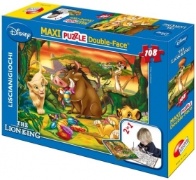 Puzzle dwustronne maxi Król Lew 108 (304-31801)