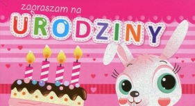 Zaproszenia urodzinowe Królik 5 sztuk
