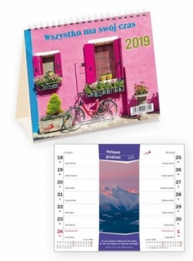 Kalendarz 2019 na biurko Wszystko ma swój czas