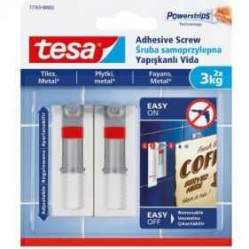 Regulowana śruba samoprzylepna do płytek 3kg Tesa biała (77765-00002-00)