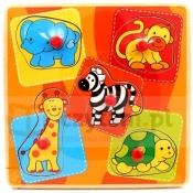 BRIMAREX Drewniane Puzzle Zoo (1564801)