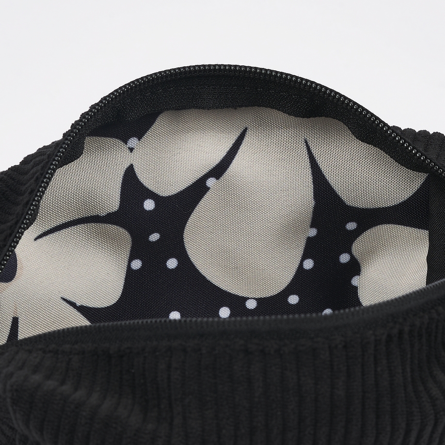 Saszetka duża Oxford Bloom - czarna