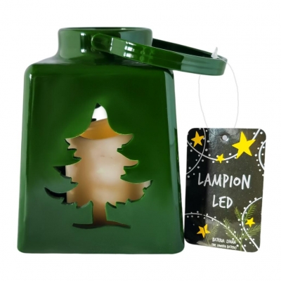 Lampion led zielony