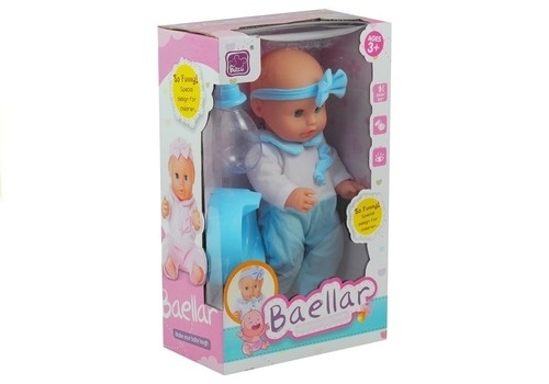 Lalka Bobas z Nocnikiem Butelką Pije Sika/nieb
