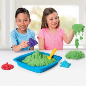 Kinetic Sand: Piasek kinetyczny 454g - Zamek. Zestaw z piaskownicą - Zielony (71402/20106637)