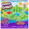 Kinetic Sand: Piasek kinetyczny 454g - Zamek. Zestaw z piaskownicą - Zielony