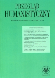 Przegląd Humanistyczny 1/2016