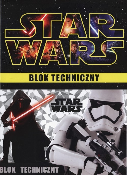 Blok techniczny A4 Star Wars 10 kartek 10 sztuk mix