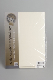 Papier wizytówkowy A4 20 arkuszy Kremowe płótno