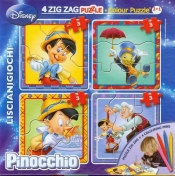Puzzle Zig-Zag Colour Pinokio + flamastry (304-40698)