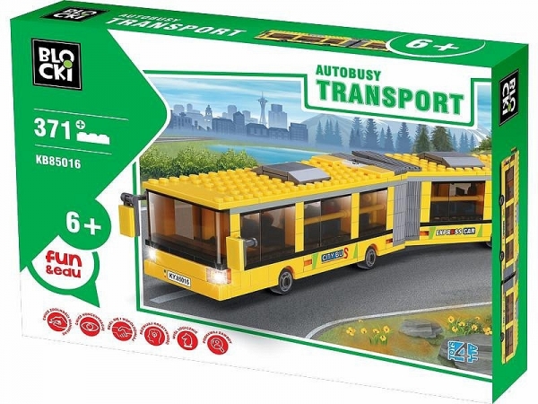 Klocki Blocki: Transport Autobus przegubowy 371 elementów (KB85016)
