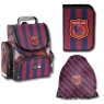  Zestaw szkolny Football Club Stripes. Tornister, worek na buty i piórnik z