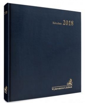 Kalendarz 2018 A4 Prawnika Gabinetowy granatowy