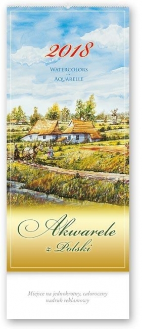 Kal. trójdzielny wielo. 2018 - Akwarele z PL TW2
