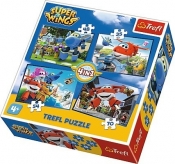 Puzzle Super Wings Odlotowa paczka 4 w 1