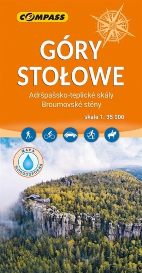 Mapa turystyczna - Góry Stołowe 1:35 000 lam - praca zbiorowa