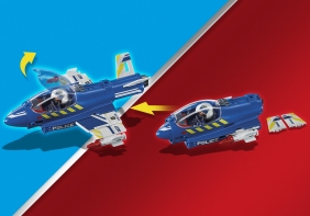 Playmobil City Action: Policyjny odrzutowiec - Pościg za dronem(70780)
