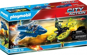 Playmobil City Action: Policyjny odrzutowiec - Pościg za dronem(70780)