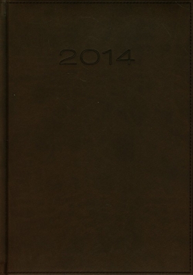 Kalendarz 2014 B5 51D Ciemnobrązowy menadżerski dzienny - <br />