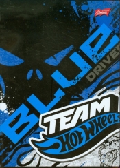 Zeszyt A5 Team Hot Wheels w kratkę 60 niebieski - <br />