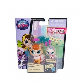 Littlest Pet Shop zwierzaki z akcesoriami Madame Pom Leblanc i Paprika Prince - <br />