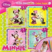 Puzzle Zig-Zag 2 w 1 Myszka Miki + flamastry (304-40698)