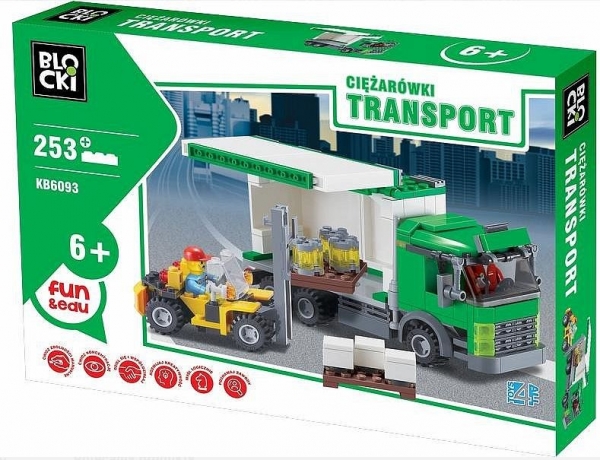 Klocki Blocki: Transport. Ciężarówki 253 elementy (KB6093)