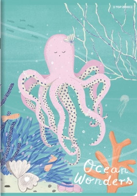 Zeszyt Top 2000 Ocean Wonders A5/32k kratka z marginesem, 1 szt