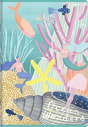 Zeszyt Top 2000 Ocean Wonders A5/32k kratka z marginesem, 1 szt