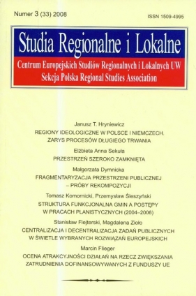 Studia Regionalne i Lokalne 3/2008