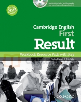 Cambridge English First Result 2015 Workbook Resource Pack with key +CD-Rom - Paul A. Davies