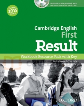 Cambridge English First Result 2015 Workbook Resource Pack with key +CD-Rom - Paul Davies