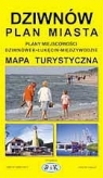 Dziwnów - Plan Miasta z Mapą Wyspy Wolin i Planami Łukęcina, Międzywodzia, Dziwnówka