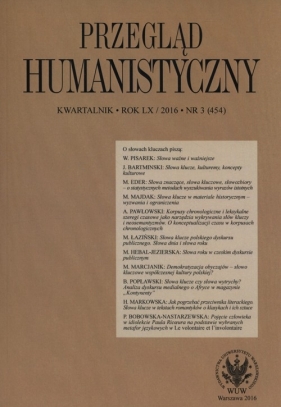 Przegląd Humanistyczny 3/2016