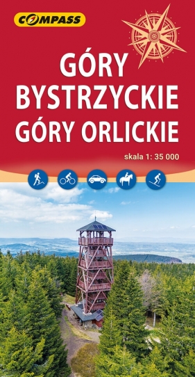 Góry Bystrzyckie Góry Orlickie mapa turystyczna 1:35 000