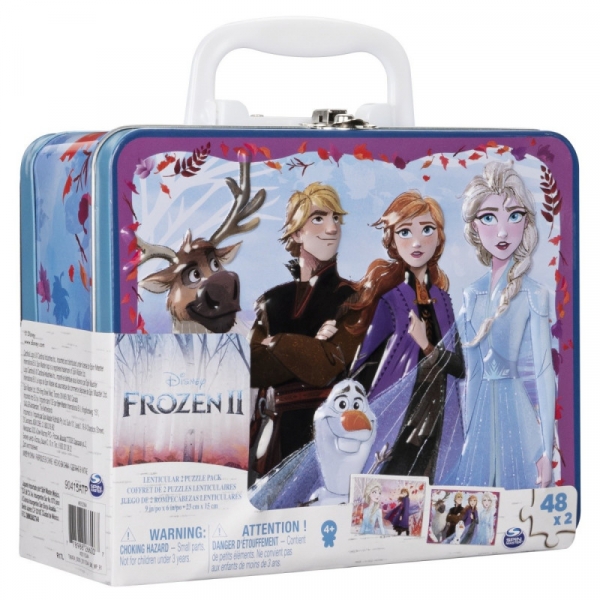 Puzzle 2x 48 elementów Cardinal Games w kuferku, Frozen 2 (6052994/20115344)